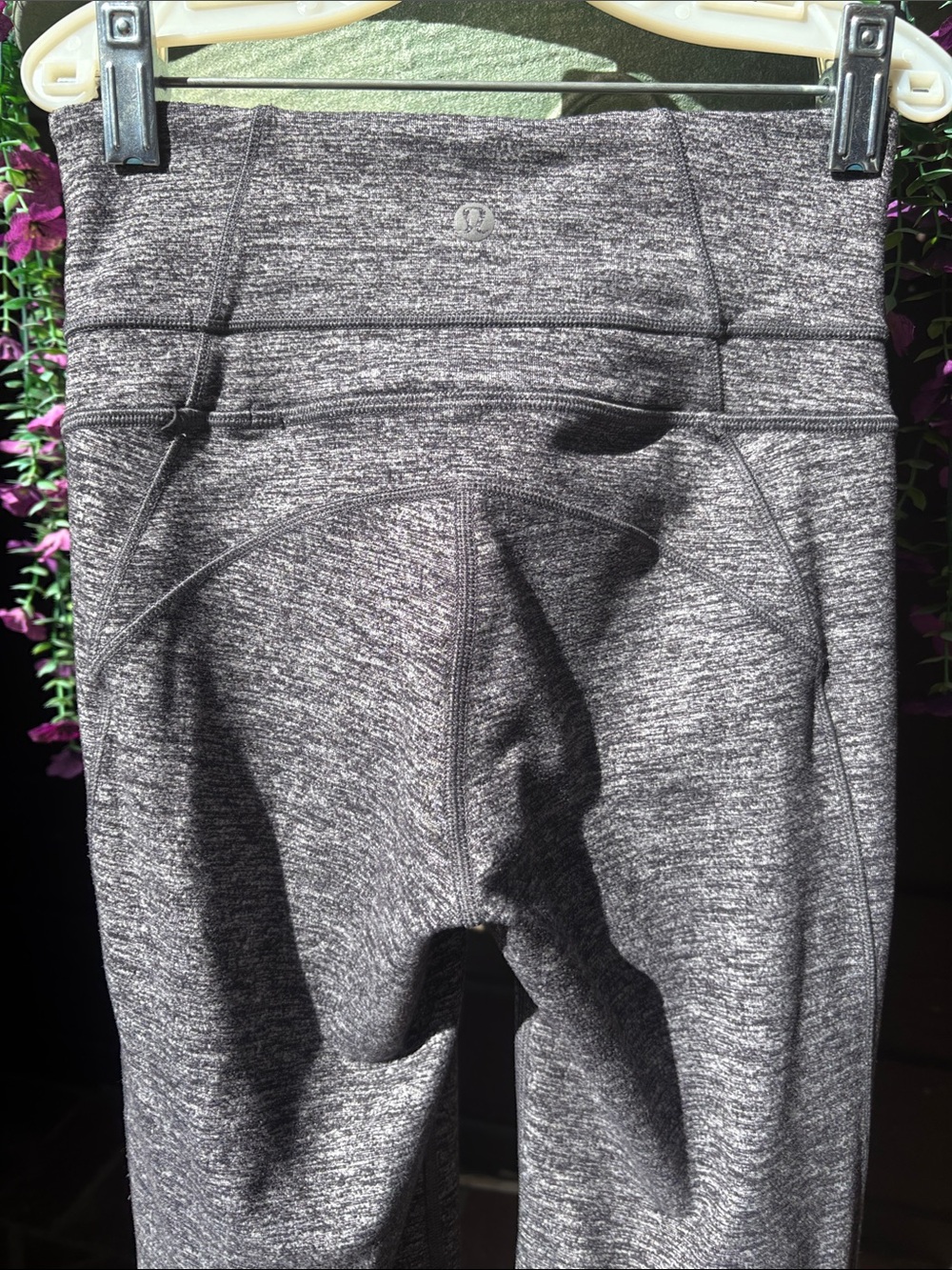 Lululemon Groove Heathered Gray Flared Yoga Pants - Picture 5 of 7